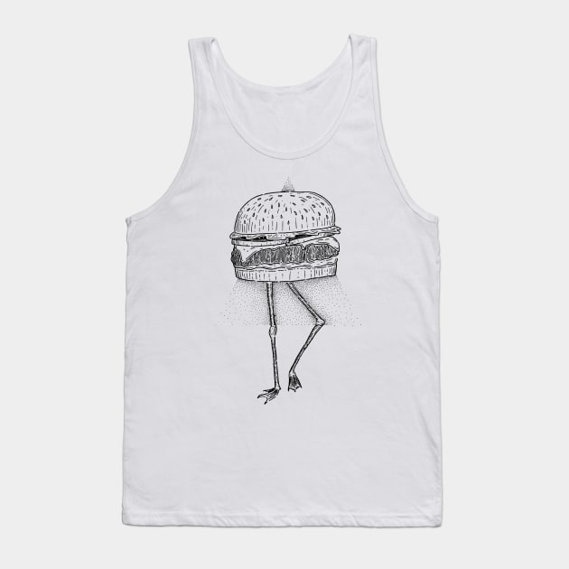 Hamburger Flamingo Tank Top by christinelemus